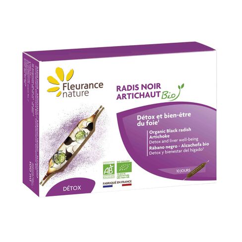 ampoules radis noir artichaut bio