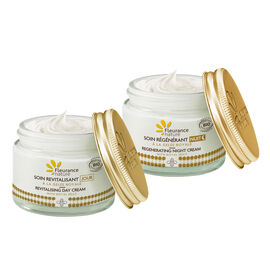 DUO Soin de jour revitalisant + Soin de nuit régénérant à la gelée royale