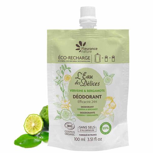 Recharge déodorant verveine & bergamote bio Fleurance Nature