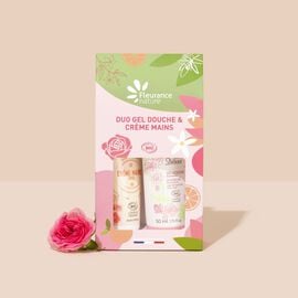 Duo Gel Douche et Crème Mains Rose