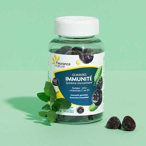 Gummies immunint&eacute; vegan Fleurance Nature