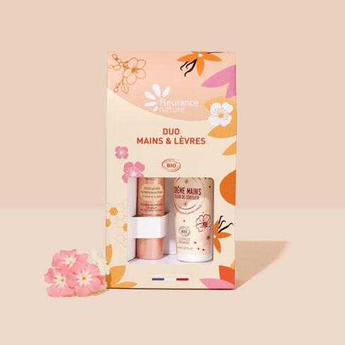 Duo mains et lèvres fleur de cerisier Bio Fleurance Nature
