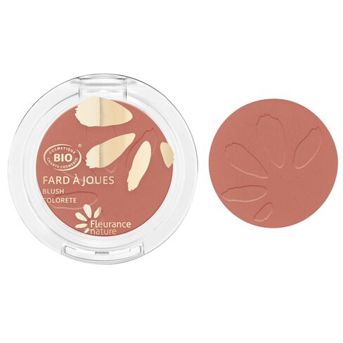 Fard à joues terracotta cosmétique bio