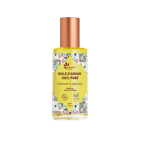 Huile cosmétique d'argan certifiée 100% pure et bio - 60ml