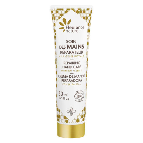 Soin des mains r&eacute;parateur &agrave; la Gel&eacute;e royale cosm&eacute;tique bio