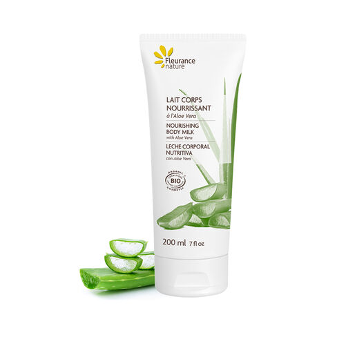 lait corps nourrissant à l'aloe vera cosmétique bio