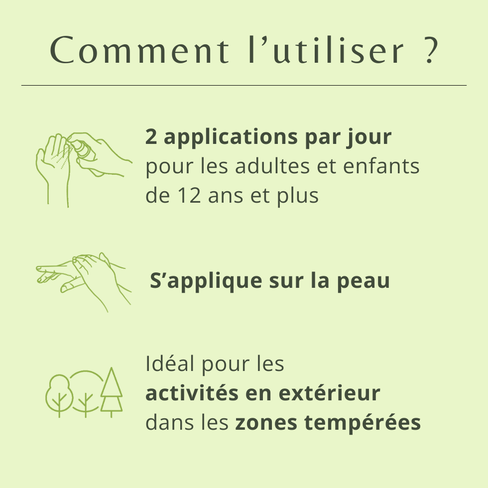 Utilisation r&eacute;pulsif anti moustique Fleurance Nature