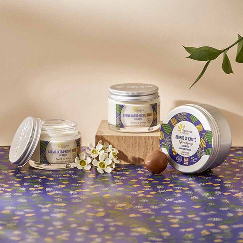 Cr&egrave;me de Jour ultra-riche au karit&eacute; cosm&eacute;tique bio