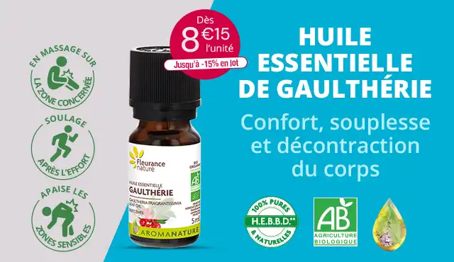 Huile essentielle de Gaulthérie : confort, souplesse et décontraction du corps