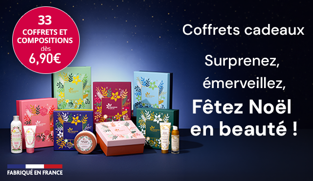 Découvrez nos coffrets cadeaux bio Fleurance Nature, à offrir ou à s'offrir