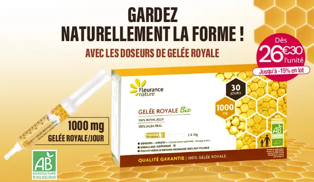 Doseurs gelée royale : gardez naturellement la forme