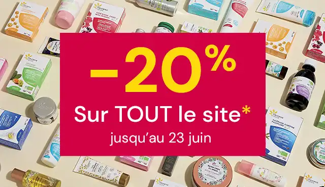 -20% sur TOUT le site* jusqu'au 23 juin