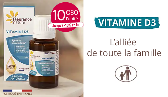 Découvrez notre Vitamine D3 Fleurance Nature