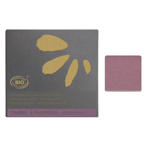 Testeur D'ombre à Paupières Zao Bio Violet Mat - Teinte 205, Poudre Compacte, Presque Neuf