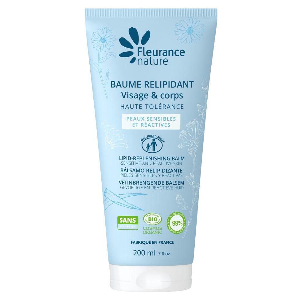 Baume relipidant visage & corps peaux sensibles bio