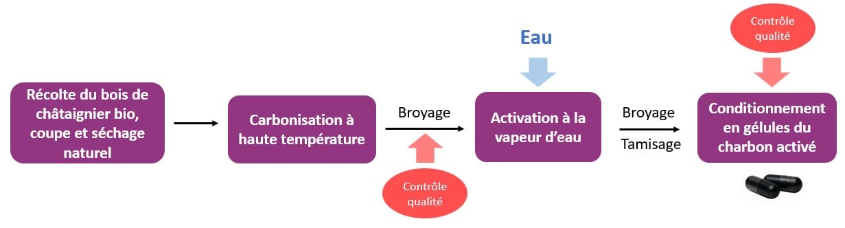 Process de fabrication du charbon végétal