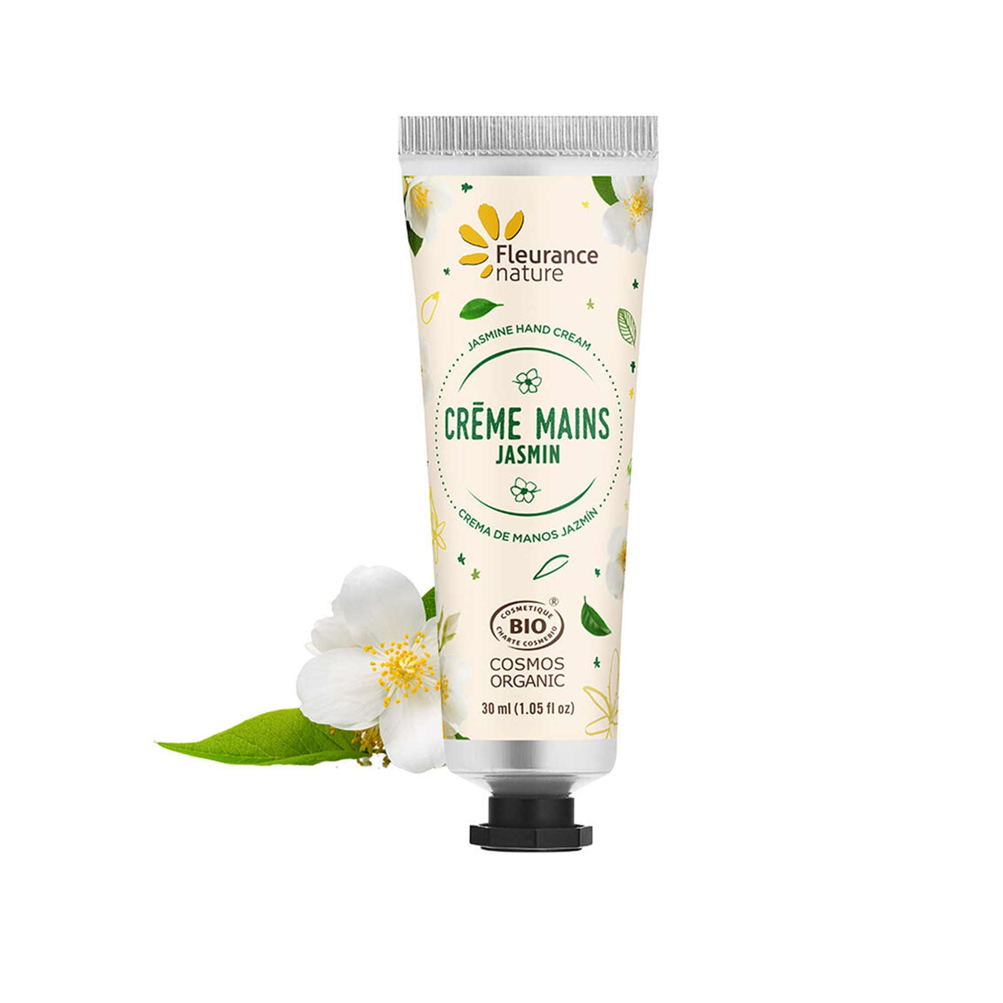Crème mains au jasmin cosmétique bio