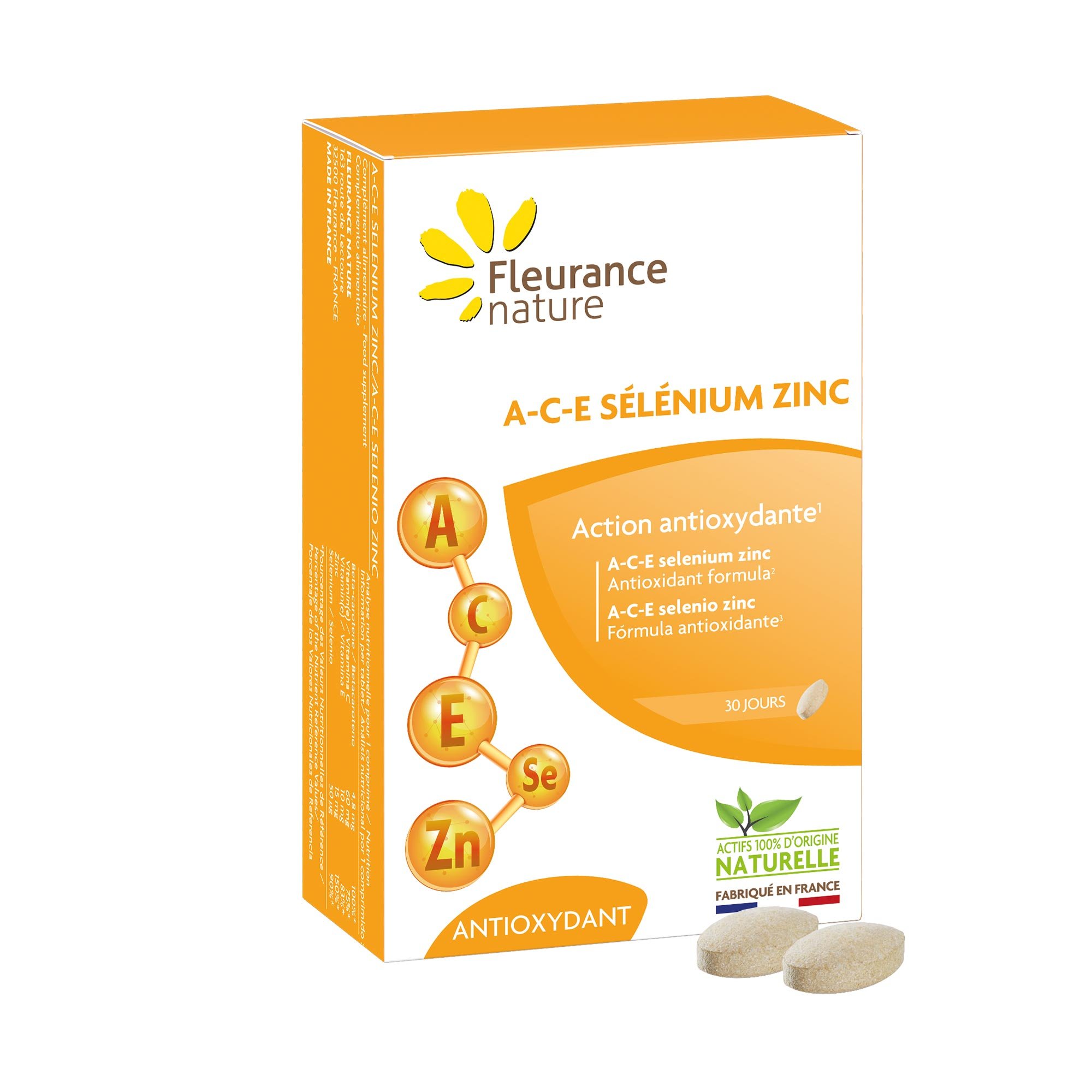 Vitamines ACE Sélenium Zinc