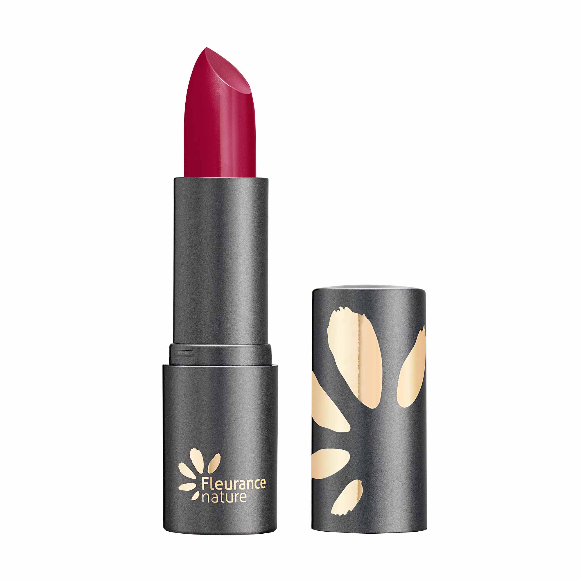Rouge à lèvres rouge framboise certifié bio