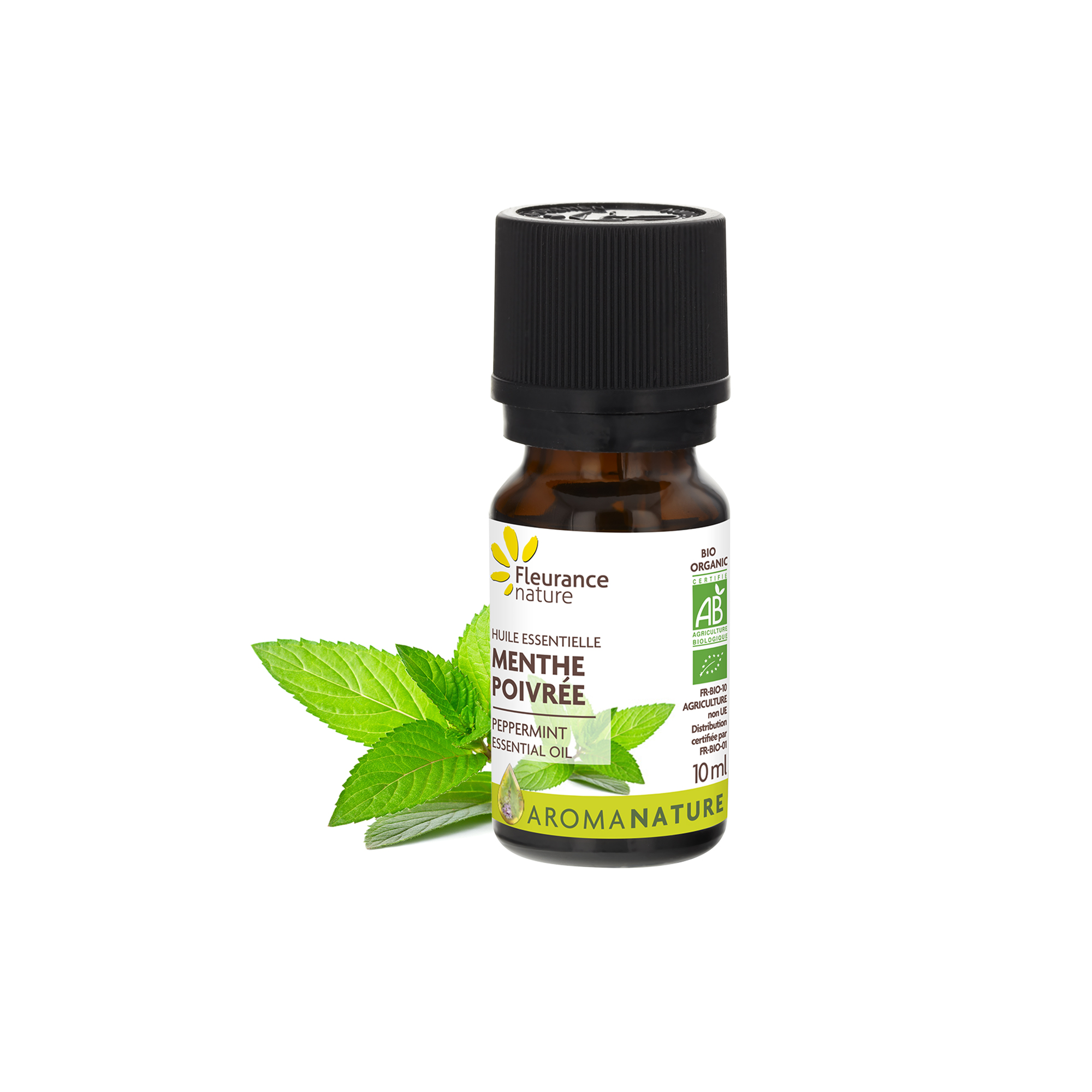 Huile essentielle de Menthe Poivrée - Flacon goutte 10ml