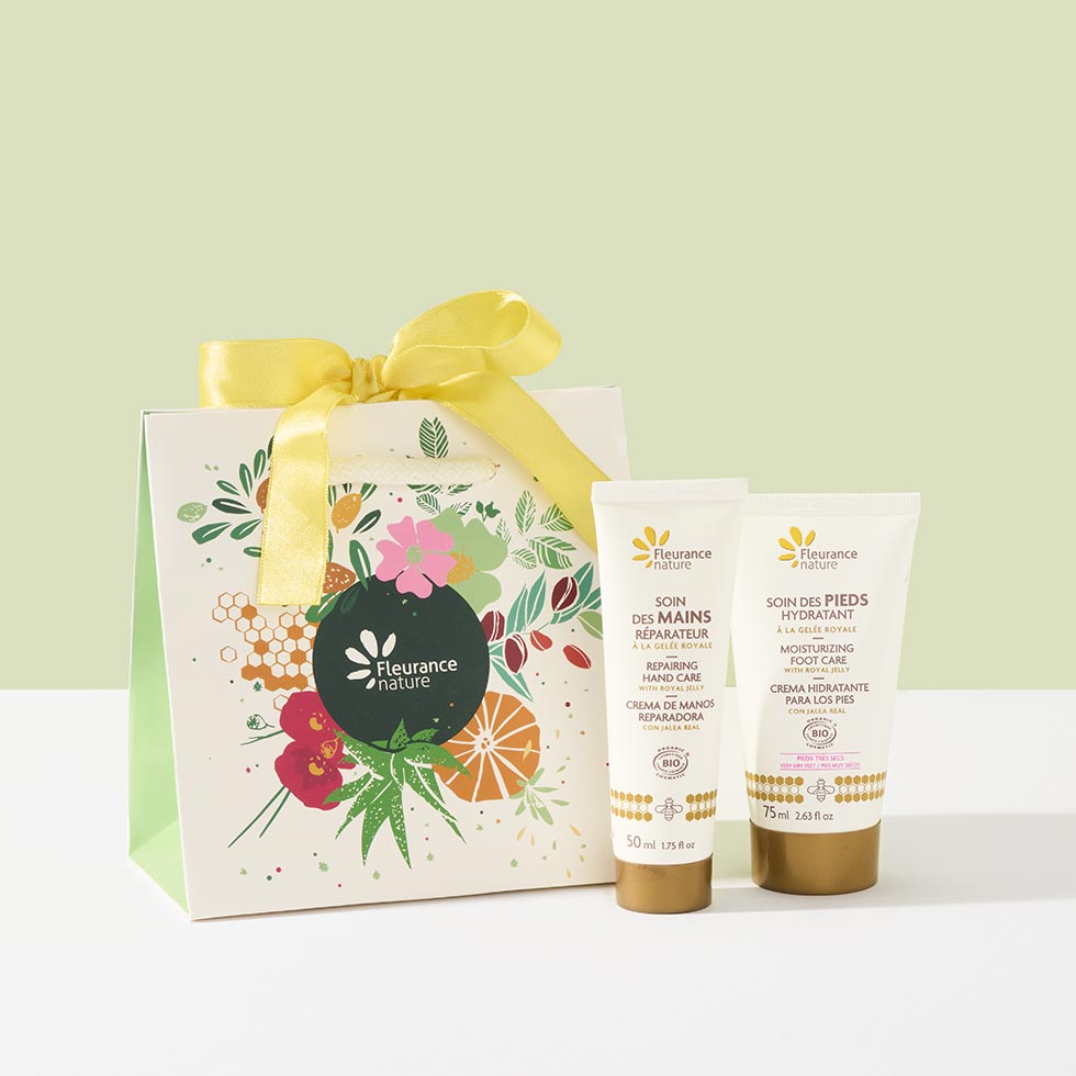 Coffret duo beauté mains et pieds Gelée royale certifié bio