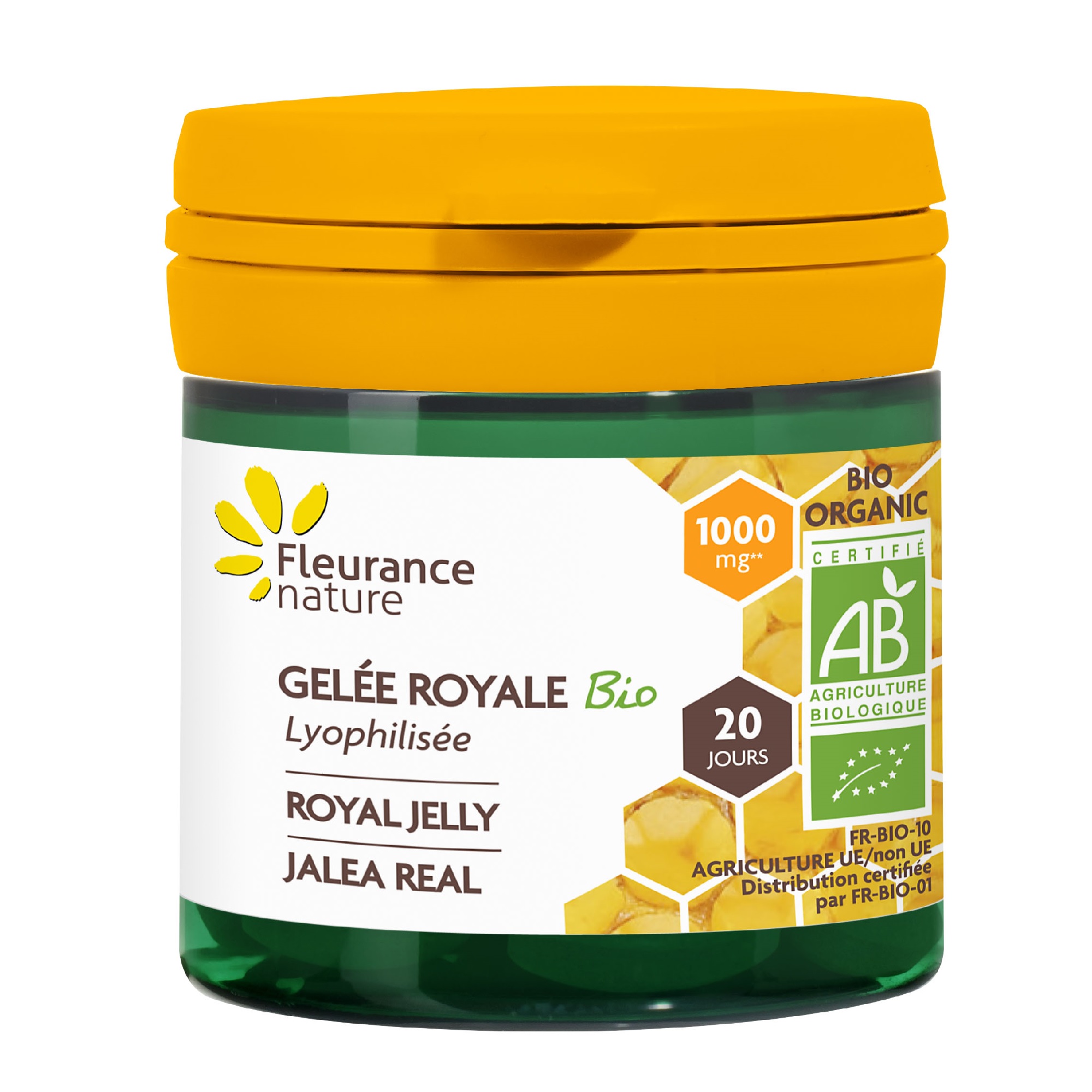 Gelée royale Bio lyophilisée complément alimentaire bio