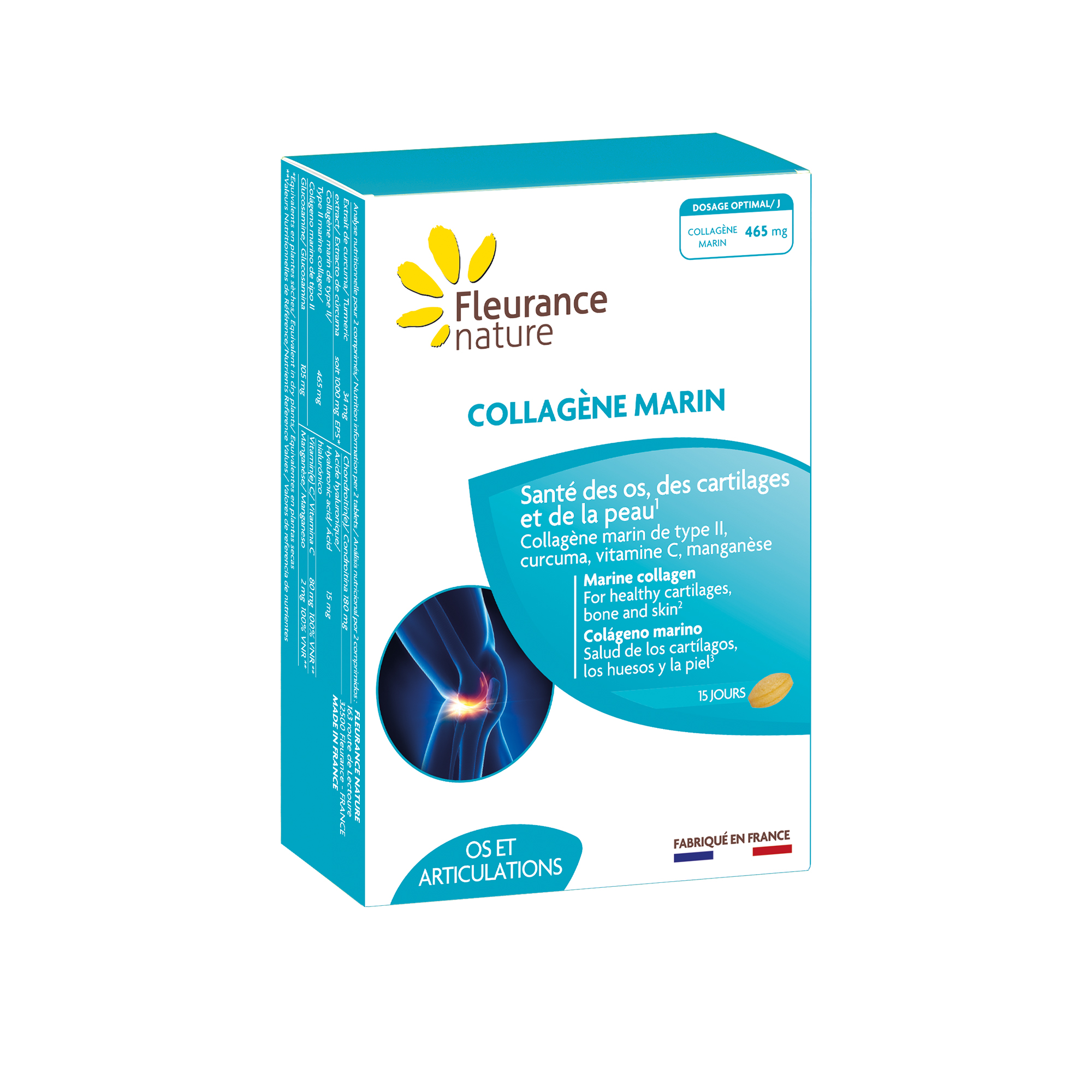 Collagène Marin Nutrimea 90 Gélules - Type I Et II, Naturel, Vitamines A C E