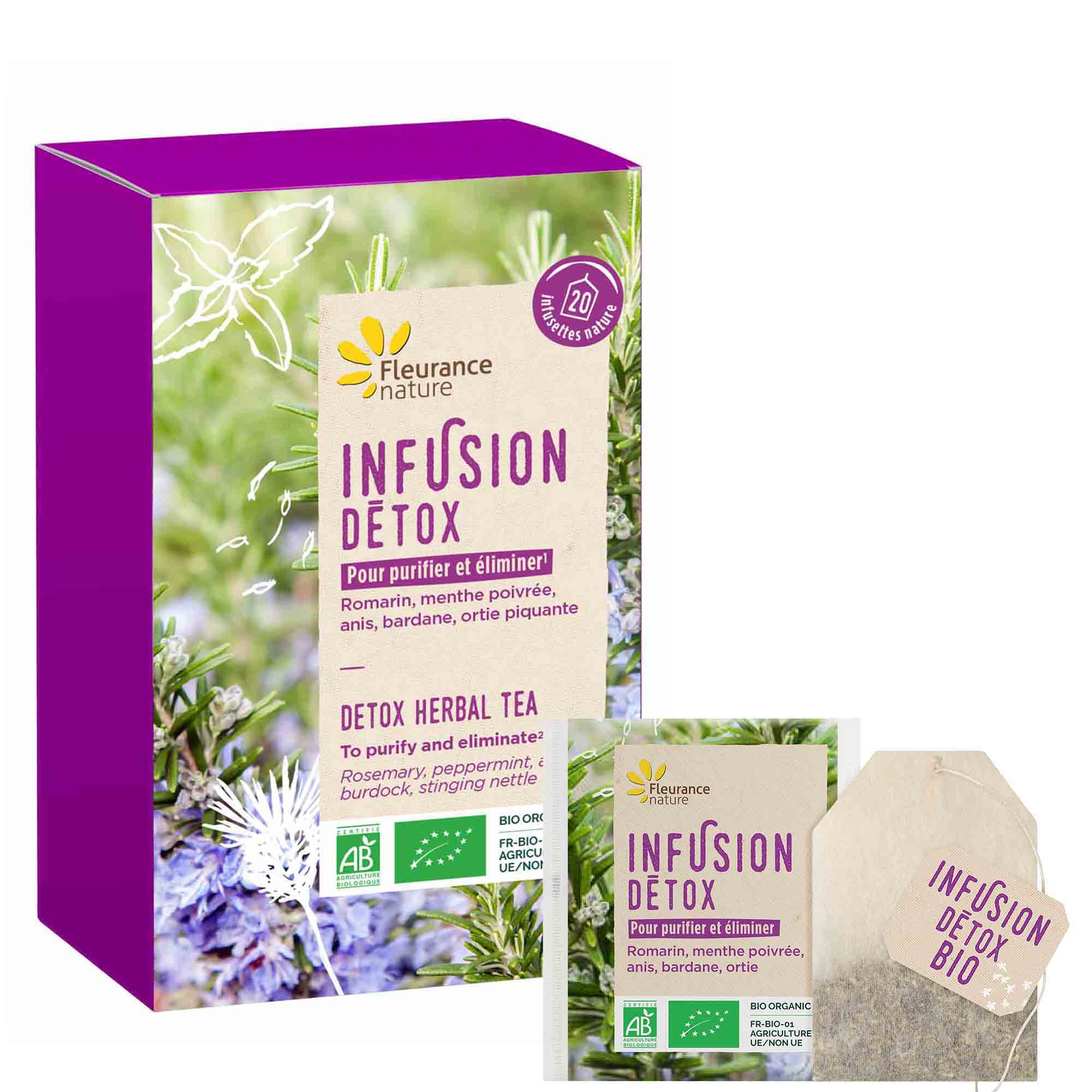 Infusion détox bio, Infusion bio - Fleurance Nature