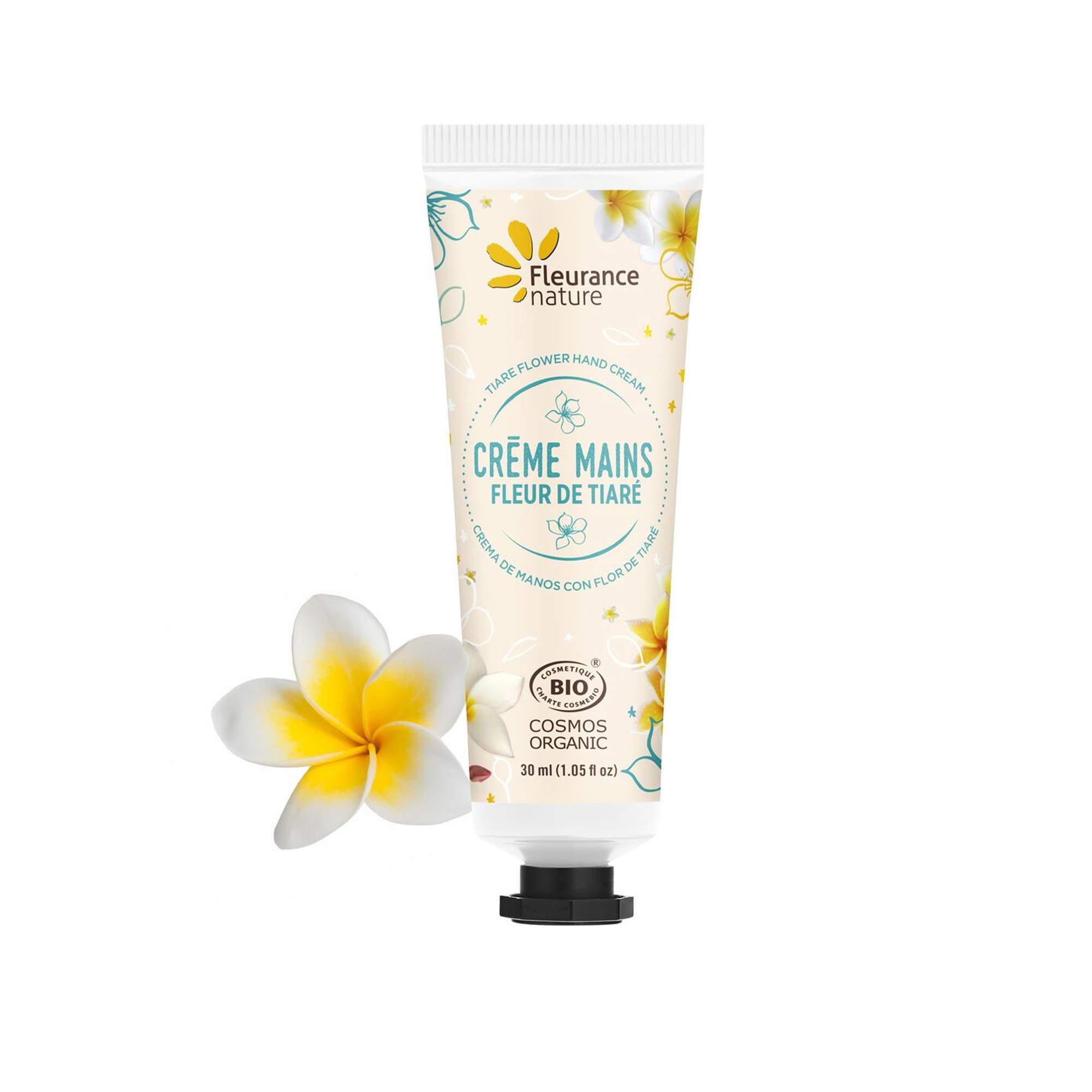 Crème mains bio à la Fleur de tiaré - Fleurance Nature