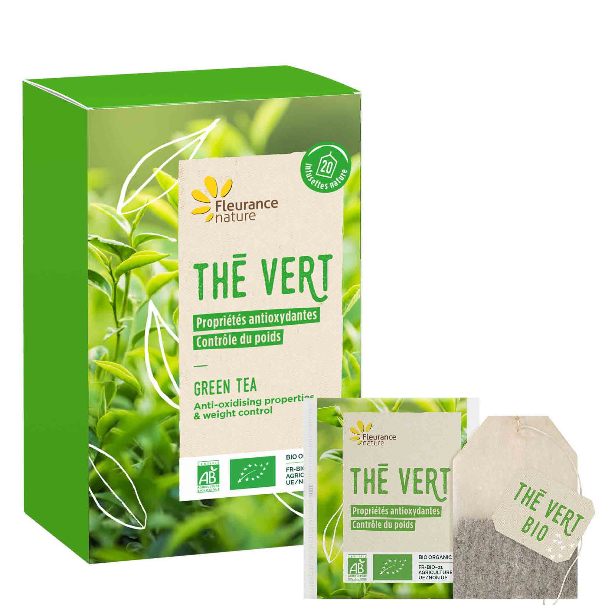 Infusion Thé vert minceur bio 20 sachets au meilleur prix