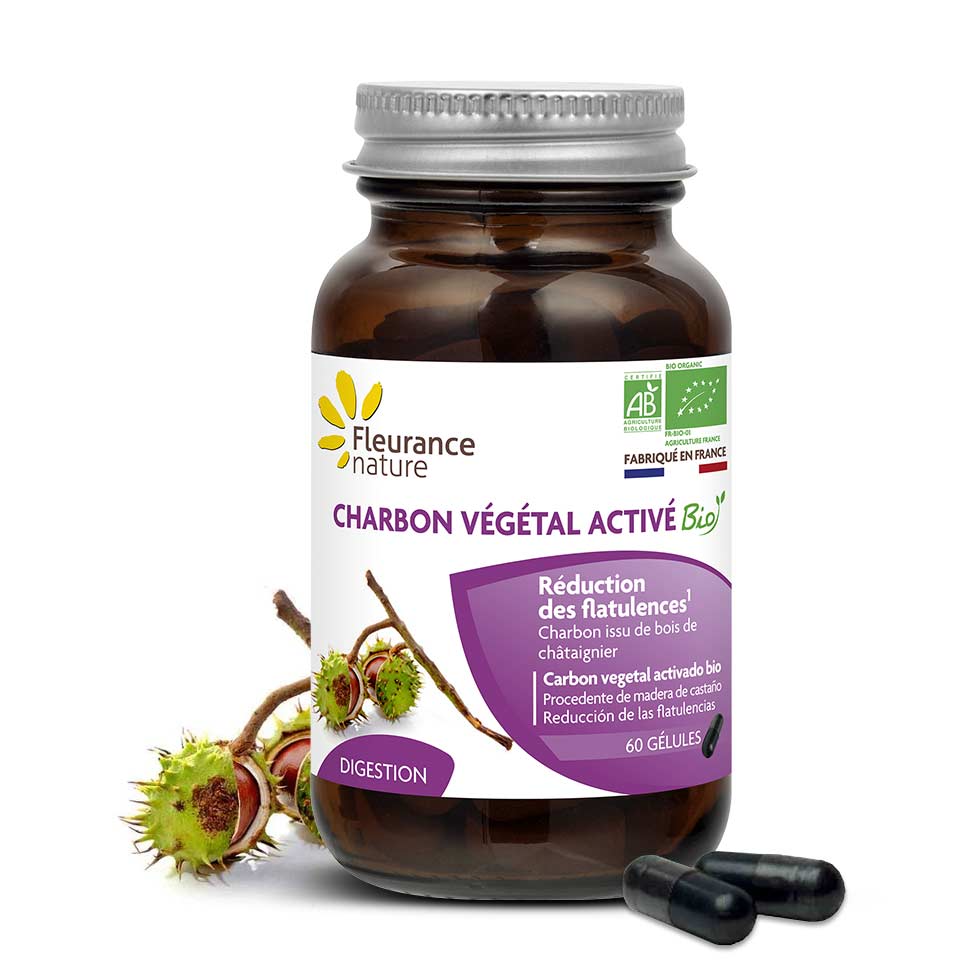 Charbon végétal activé Bio Fleurance Nature