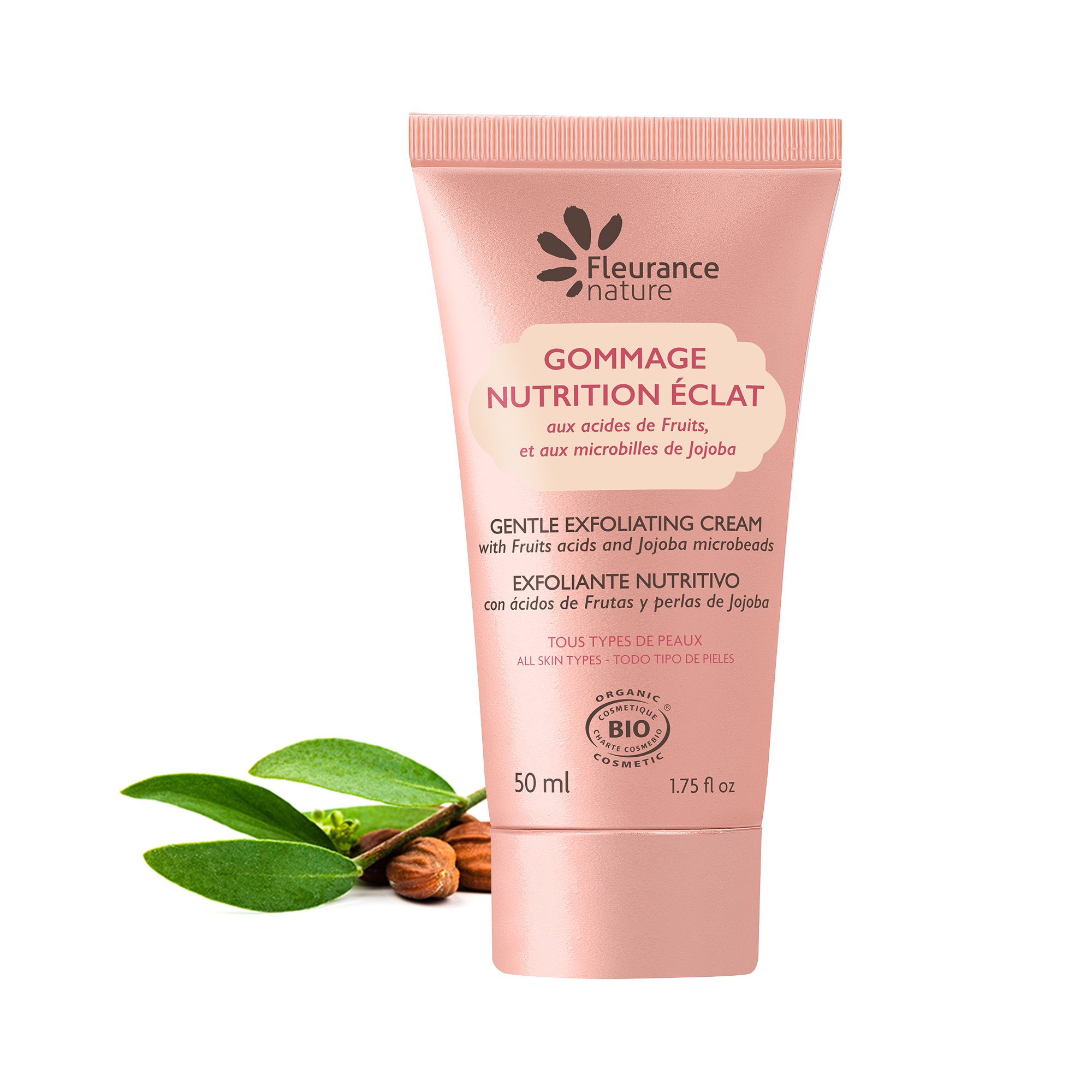 Gommage nutrition éclat cosmétique bio 